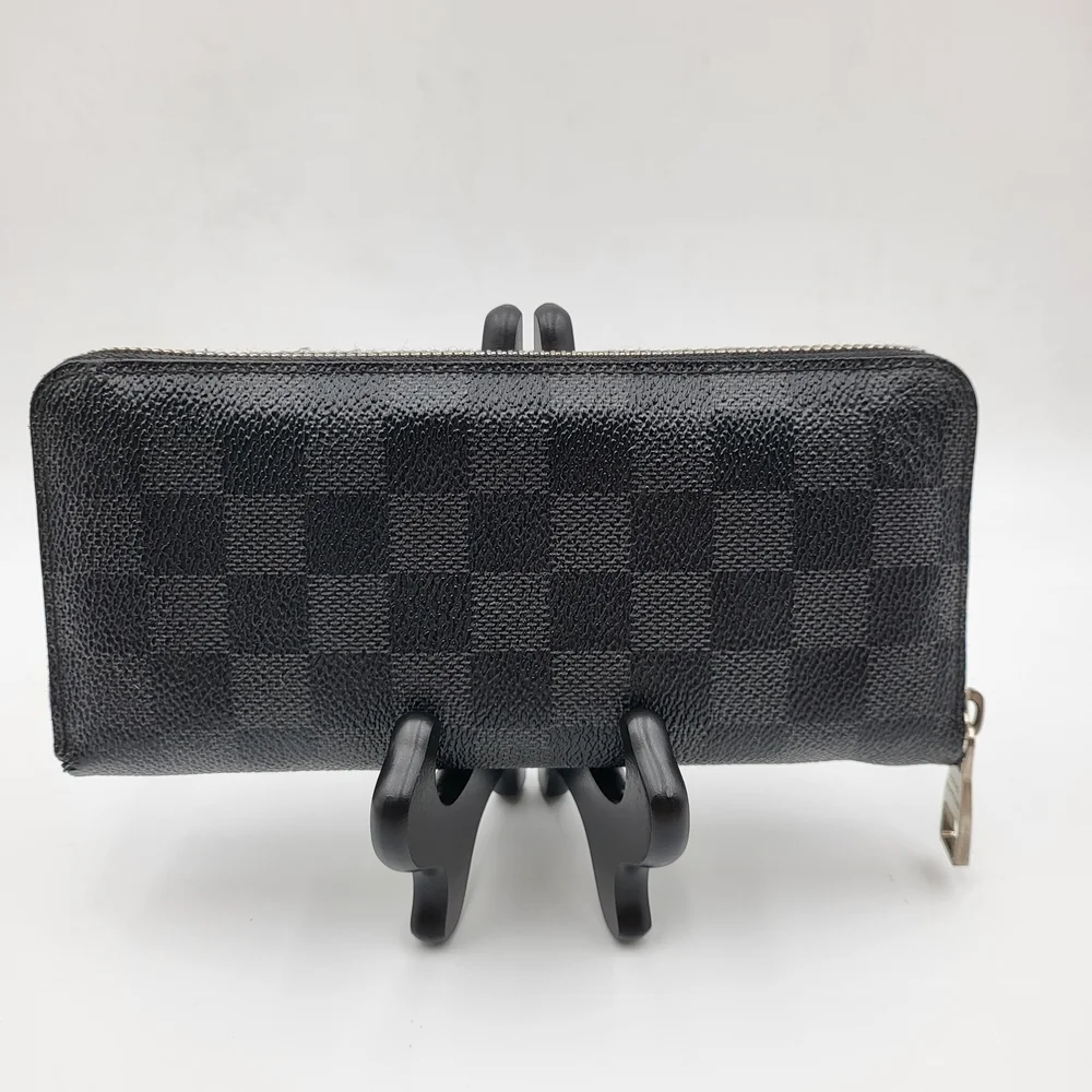 Louis Vuitton Damier Graphite Zippy Long Wallet Round Zip, Authentic..